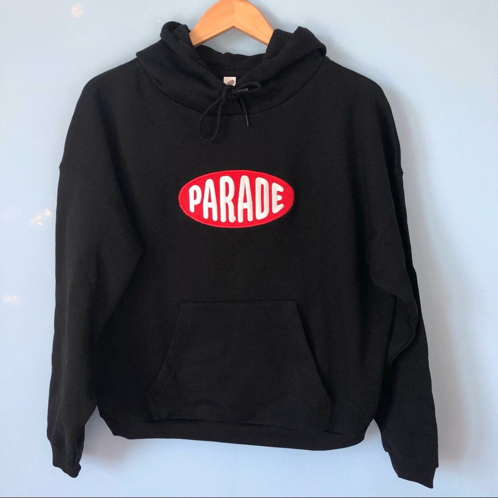 NEW Parade Underwear Supersize Logo Black Hoodie Sweatshirt